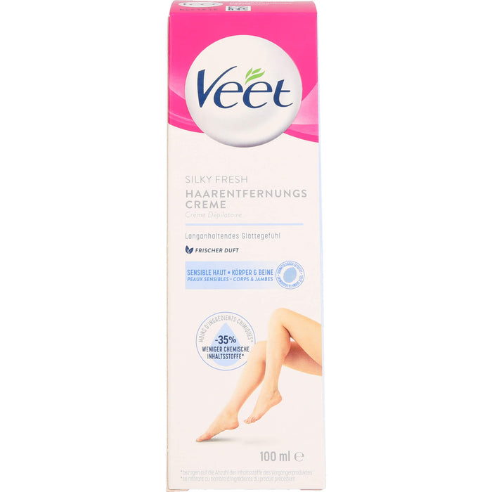 Veet Haarentfernungs-Creme Sensible Haut, 100 ml Creme