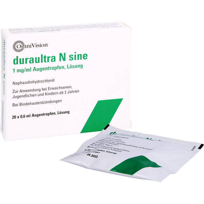 OmniVision duraultra N sine 1 mg/ml Augentropfen, 20 pc Pipettes à dose unique