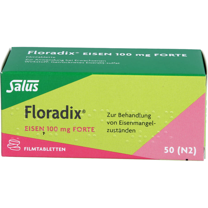 Floradix Eisen 100 mg forte Filmtabletten, 50 St. Tabletten