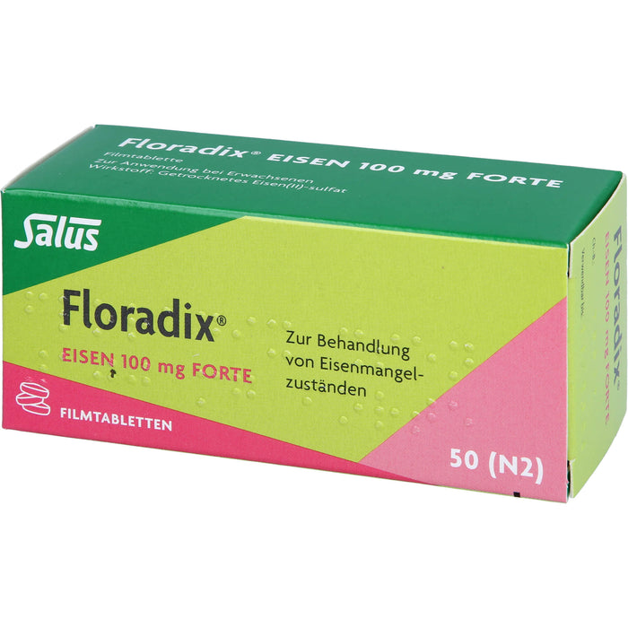 Floradix Eisen 100 mg forte Filmtabletten, 50 pc Tablettes