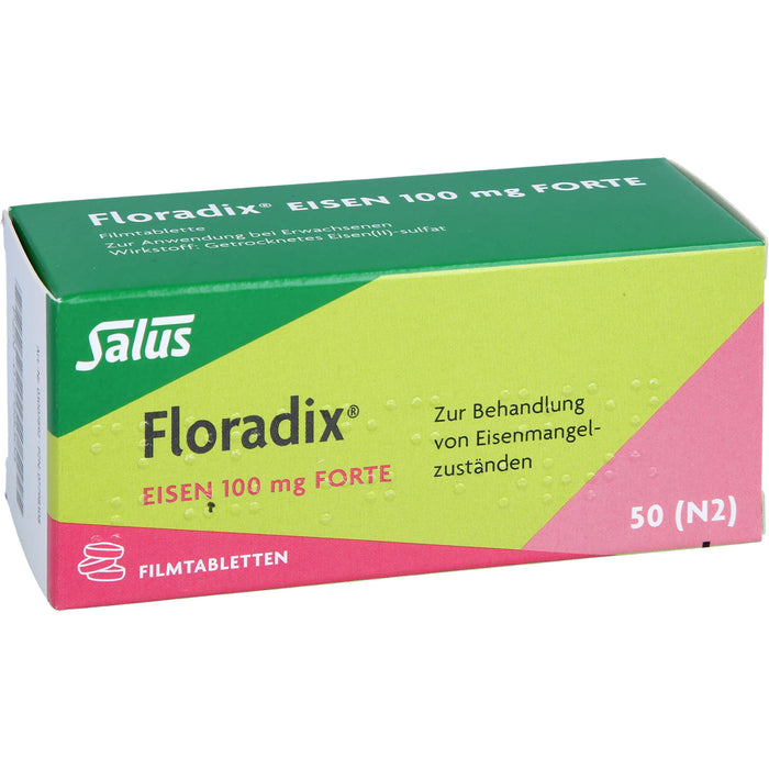 Floradix Eisen 100 mg forte Filmtabletten, 50 St. Tabletten