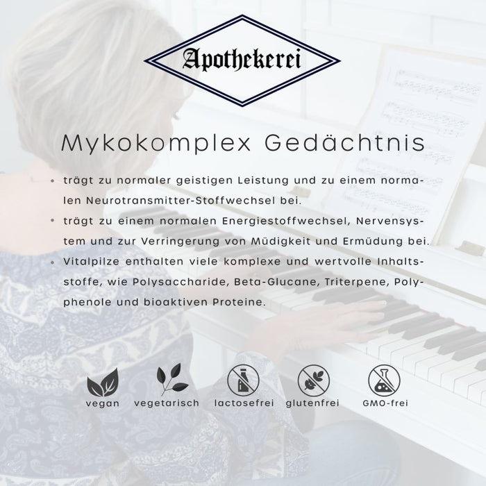 Apothekerei Mykokomplex Gedächtnis, 30 pc Capsules