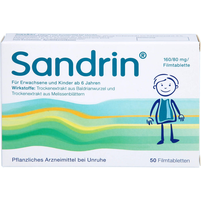 Sandrin Filmtabletten bei Unruhe, 50 pcs. Tablets