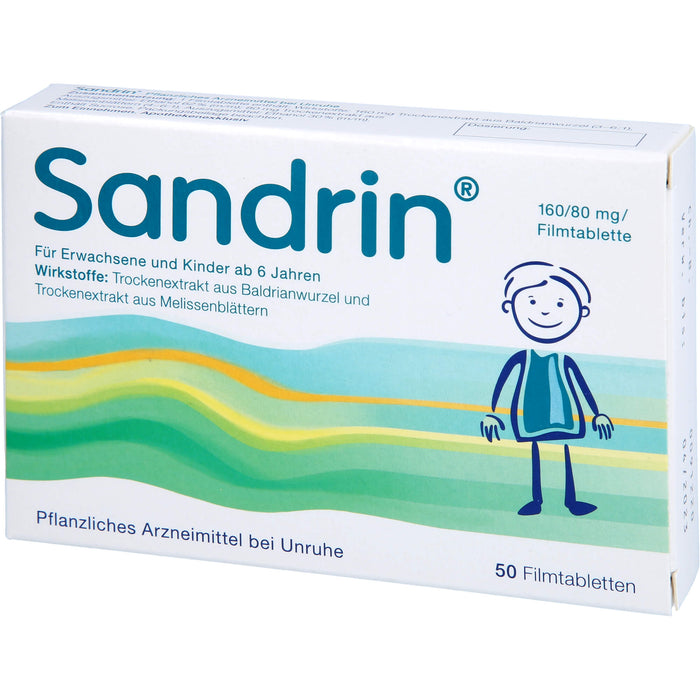 Sandrin Filmtabletten bei Unruhe, 50 pc Tablettes