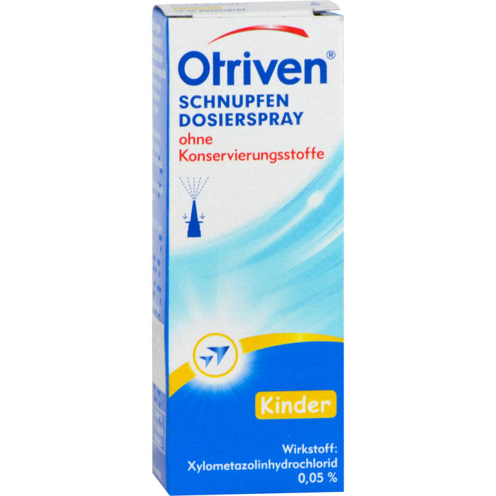 Otriven 0,05 % ohne Konservierungsstoffe Dosierspray für Kinder bei Schnupfen, 10 ml Solution