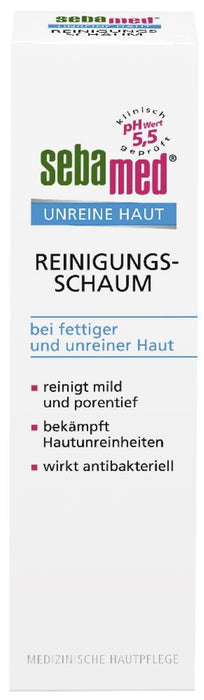 sebamed Unreine Haut Reinigungsschaum, 150 ml Schaum