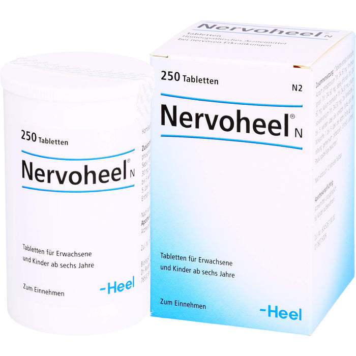 Nervoheel N Tabletten bei nervösen Erkrankungen, 250 pcs. Tablets