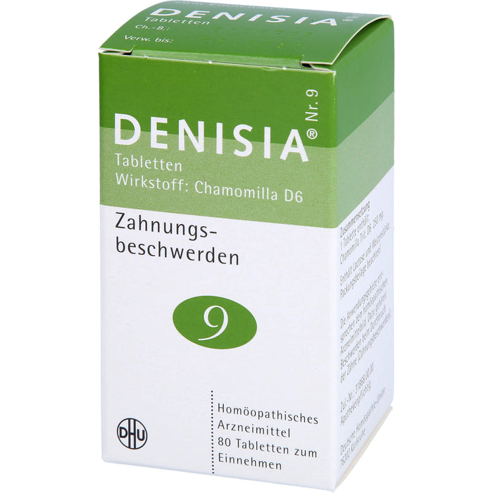 DHU DENISIA Nr. 9 Tabletten bei Zahnungsbeschwerden, 80 pc Tablettes