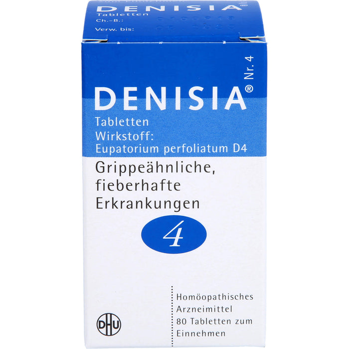 DHU DENISIA Nr. 4 Tabletten bei grippeähnlichen Erkrankungen, 80 St. Tabletten