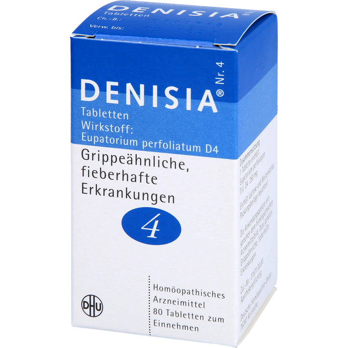 DHU DENISIA Nr. 4 Tabletten bei grippeähnlichen Erkrankungen, 80 pc Tablettes