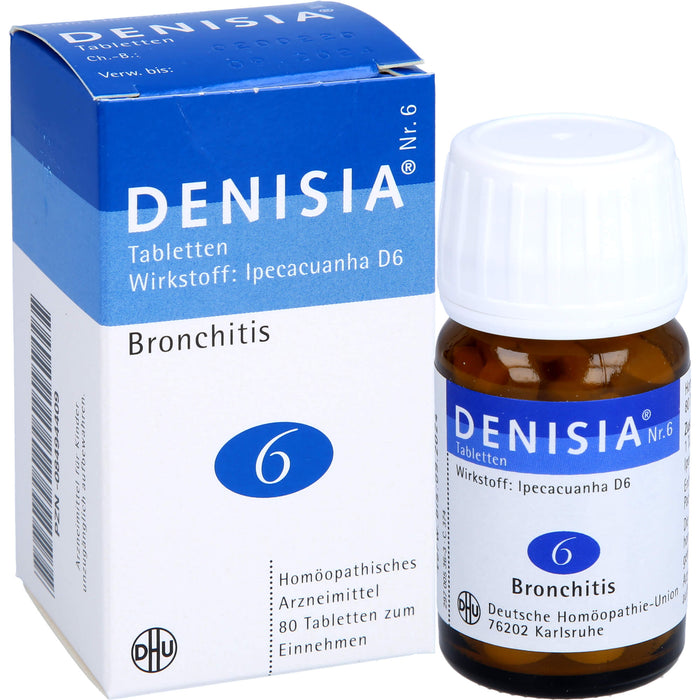 DHU DENISIA Nr. 6 Tabletten bei Atemwegserkrankungen, 80 pc Tablettes