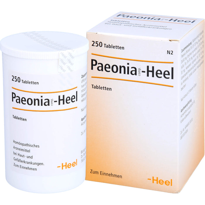 Paeonia comp. Heel Tabletten bei Haut- und Gefäßerkrankungen, 250 pcs. Tablets