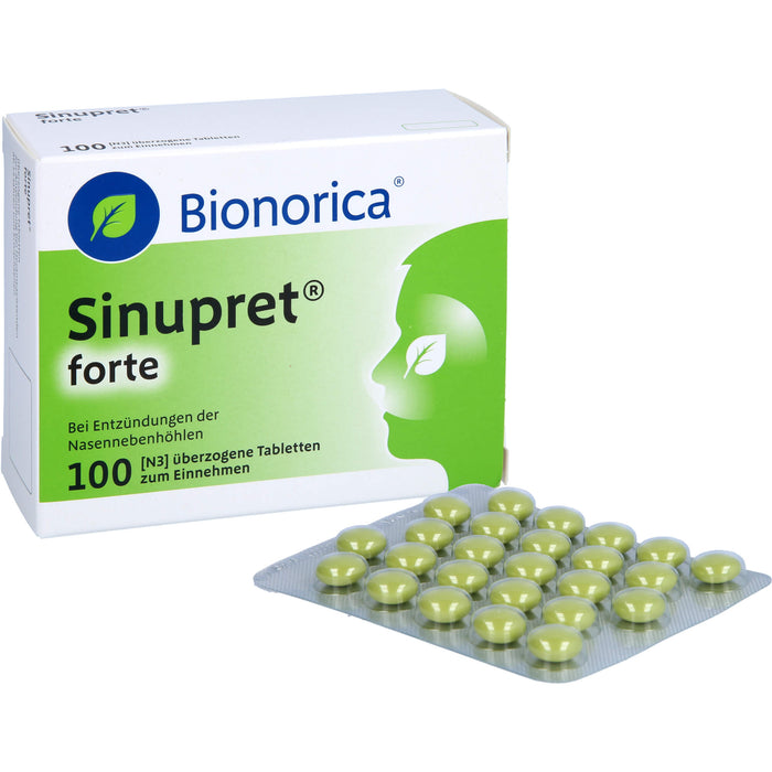 Sinupret forte Tabletten bei Entzündungen der Nasennebenhöhlen, 100 St. Tabletten