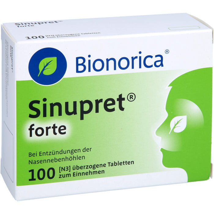 Sinupret forte Tabletten bei Entzündungen der Nasennebenhöhlen, 100 pcs. Tablets