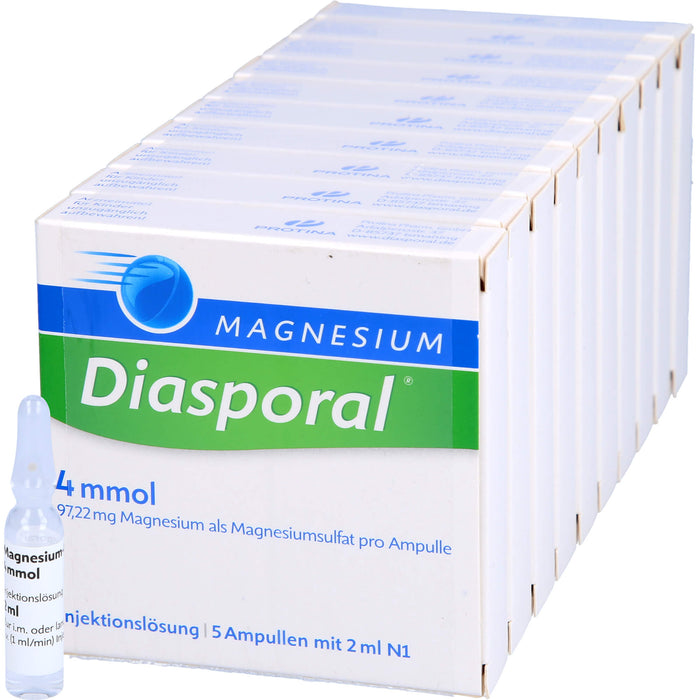 Magnesium-Diasporal 4mmol Injektionslösung gegen Krämpfe und Verspannungen, 50 ml Solution