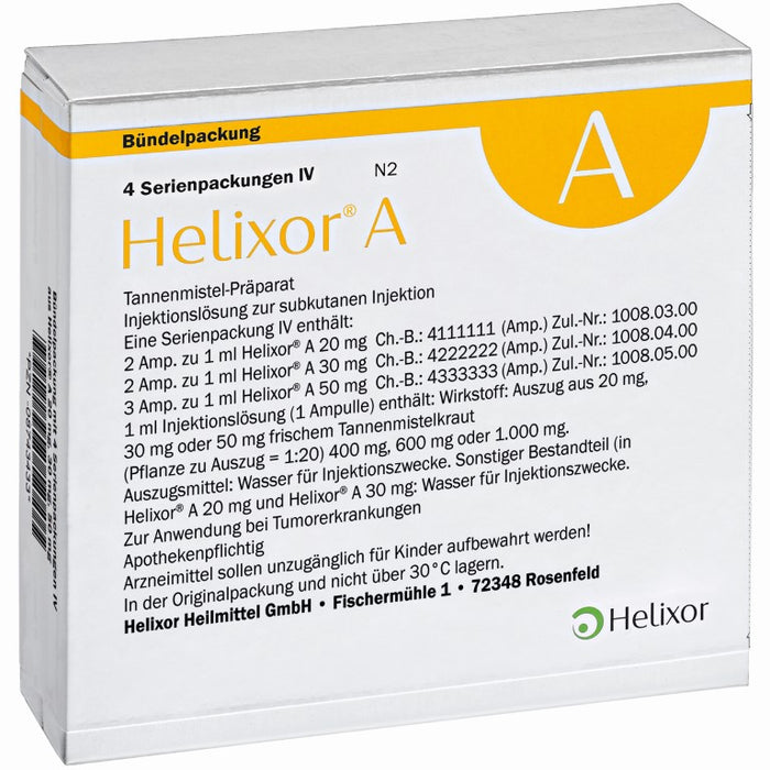 Helixor A Serienpackung IV, 28 pcs. Ampoules