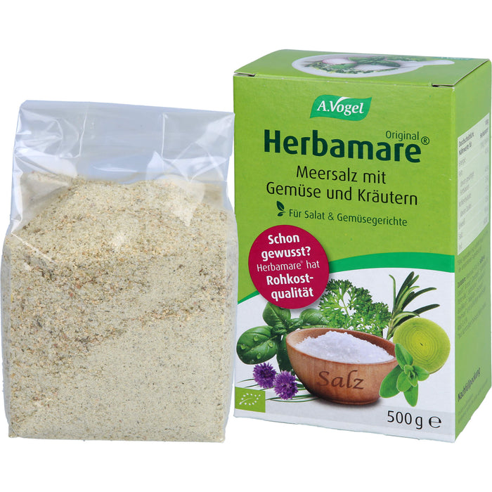 Herbamare Frischkräuter-Meersalz Nachfüllpackung, 500 g Salt