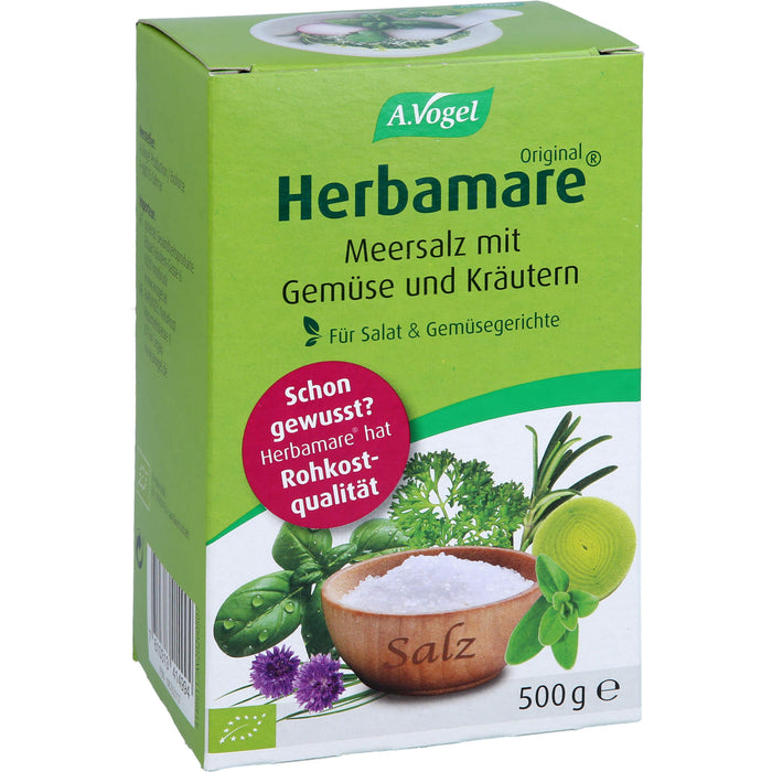 Herbamare Frischkräuter-Meersalz Nachfüllpackung, 500 g Salt