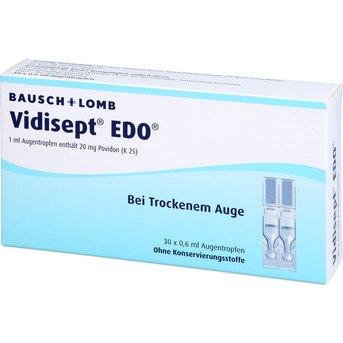 BAUSCH & LOMB Vidisept EDO Augentropfen bei trockenem Auge, 30 pcs. Single-dose pipettes