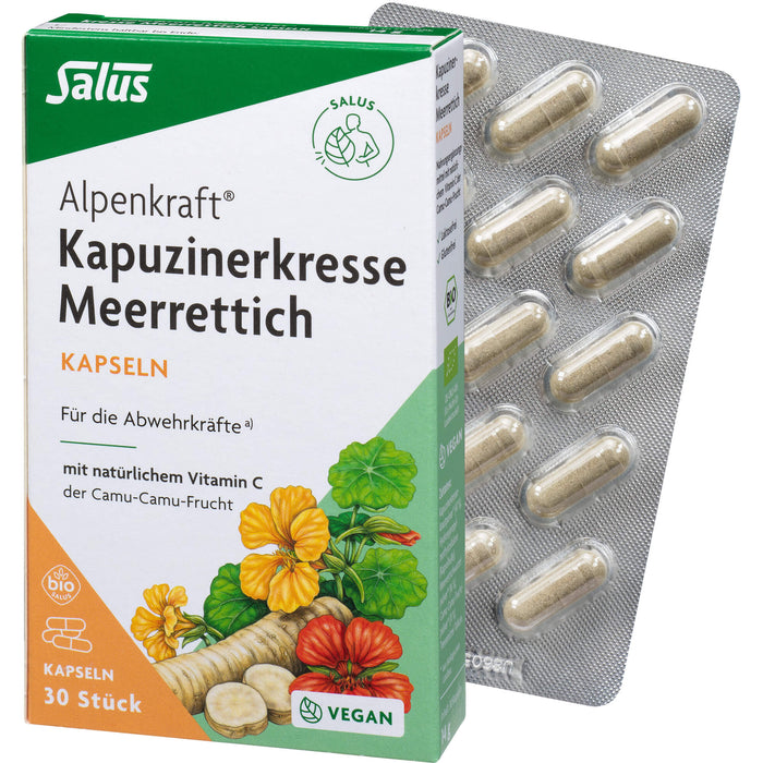 Salus Alpenkraft Kapuzinerkresse-Meerrettich Kapseln, 30 pc Capsules