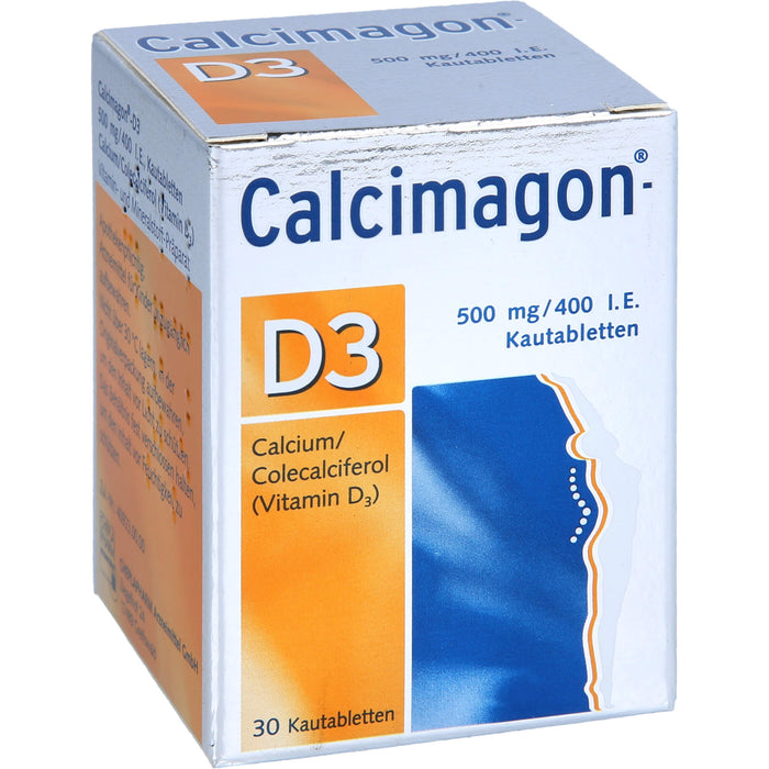 Calcimagon-D3, 500 mg/400 I.E., Kautabletten, 30 St KTA