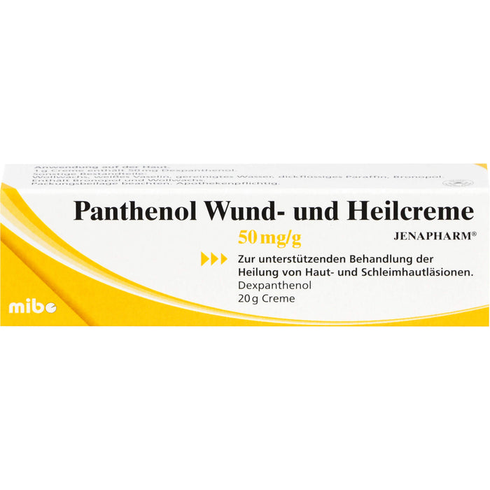 Panthenol Wund- und Heilcreme JENAPHARM, 20 g Crème