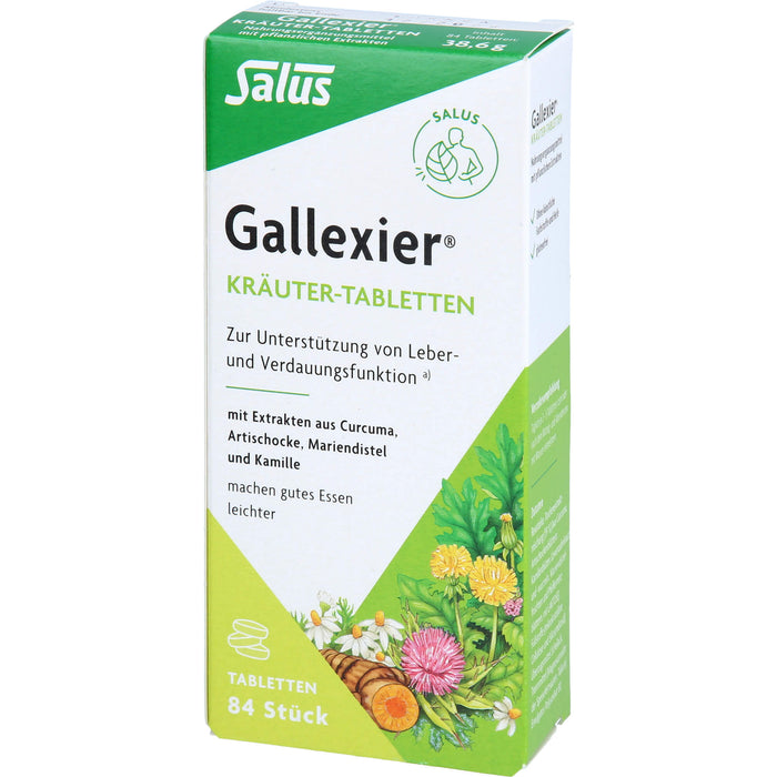 Gallexier Kräuter-Tabletten, 84 pcs. Tablets