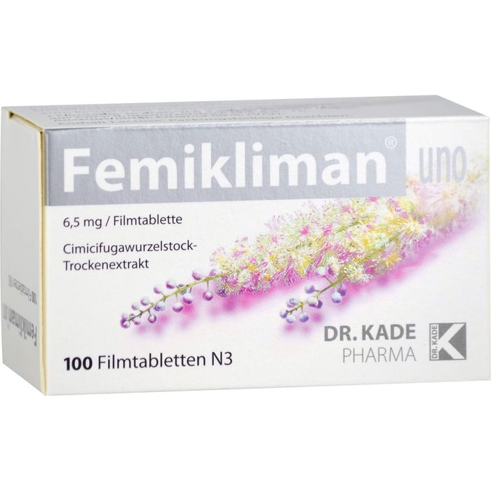 DR. KADE Femikliman uno Filmtabletten bei Wechseljahresbeschwerden, 100 St. Tabletten