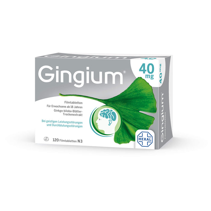 Gingium 40 mg Filmtabletten, 120 pc Tablettes