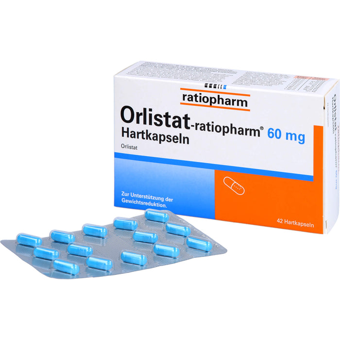 Orlistat-ratiopharm 60 mg Hartkapseln, 42 pc Capsules