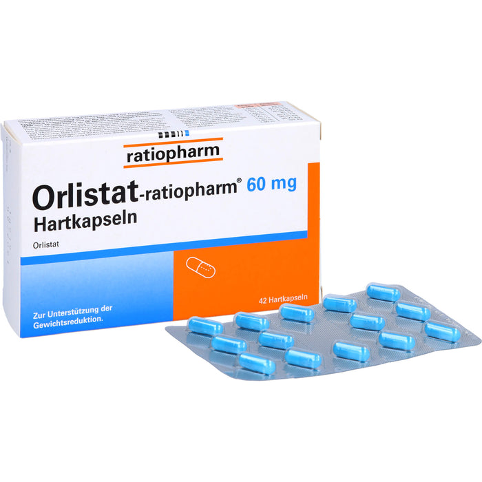 Orlistat-ratiopharm 60 mg Hartkapseln, 42 pc Capsules