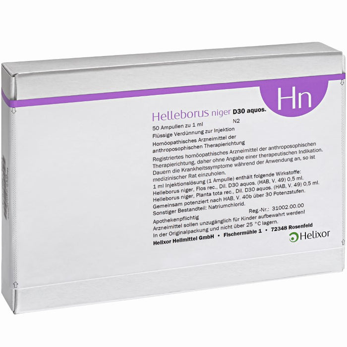 Helleborus niger D 30 aquos., 50 pc Ampoules