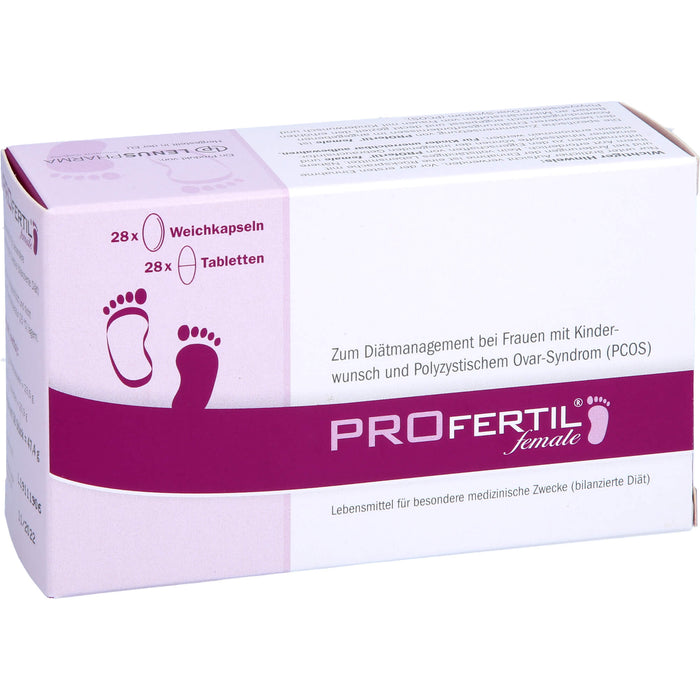 PROfertil female Tabletten und Kapseln Kombipackung 1 Monat bei Kinderwunsch, 1 pc Paquet combiné