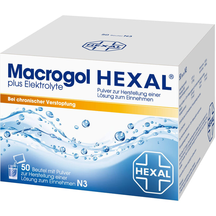 Macrogol HEXAL plus Elektrolyte, 50 pc Sachets