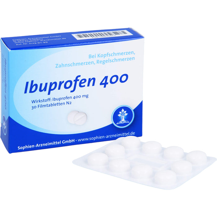 Ibuprofen Sophien 400 Filmtabletten, 30 pcs. Tablets