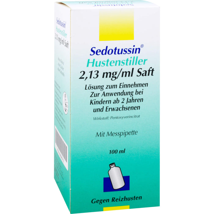 Sedotussin Hustenstiller 2,13 mg/ml Saft Lösung zum Einnehmen, 100 ml Solution