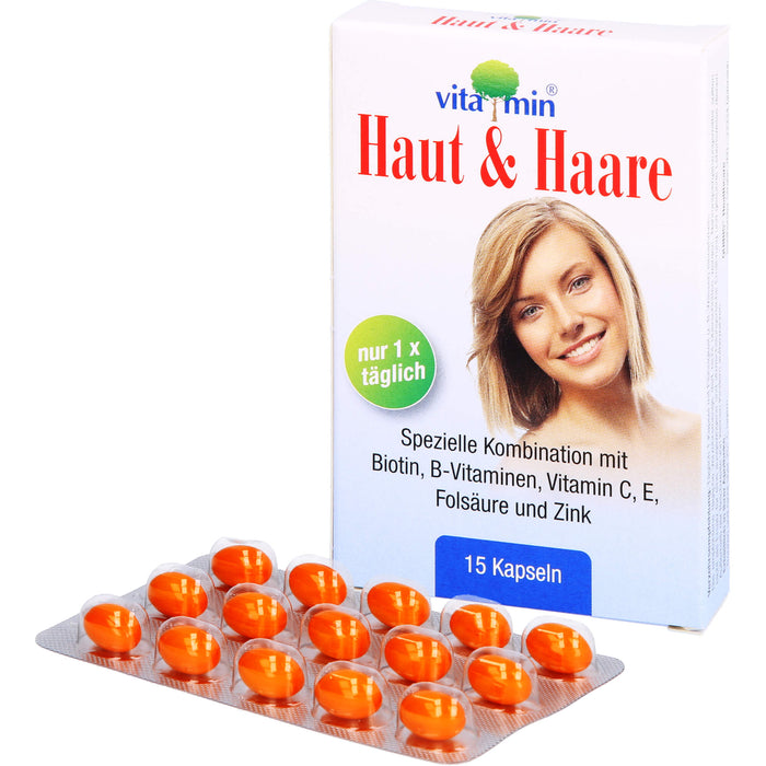 Vitamin Haut & Haare Kapseln, 15 St. Kapseln