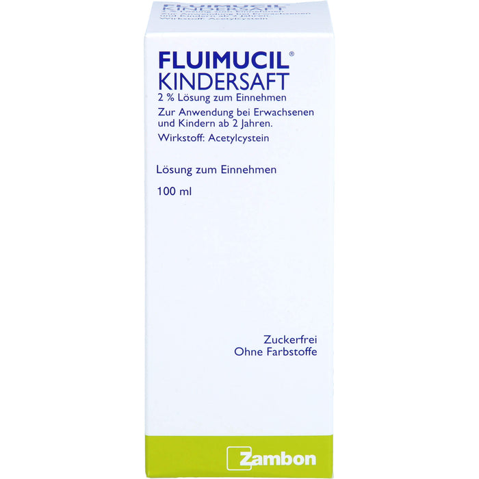 Zambon Fluimucil Kindersaft 2% Lösung, 100 ml Lösung