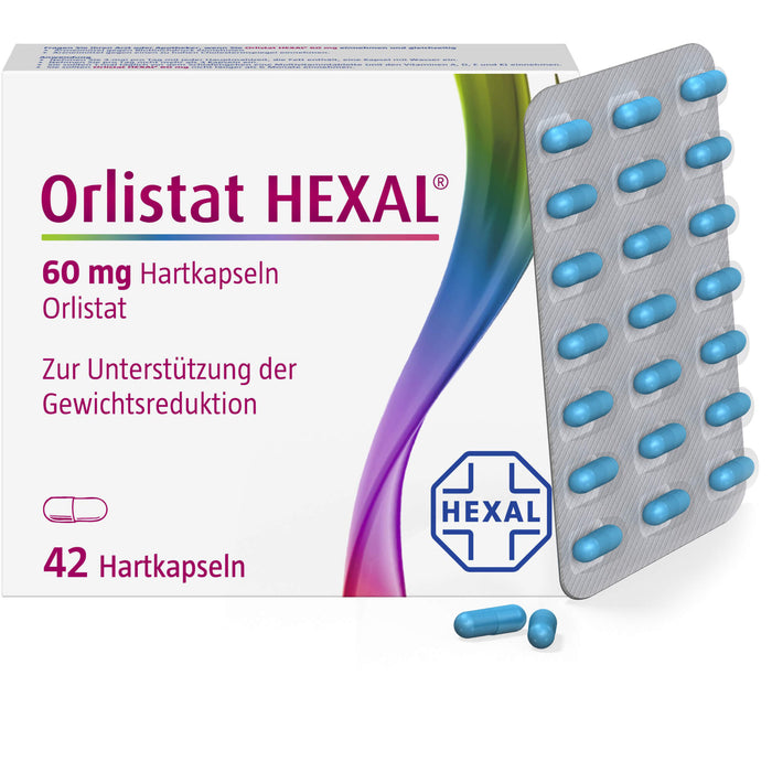 Orlistat HEXAL 60 mg Hartkapseln, 42 pc Capsules