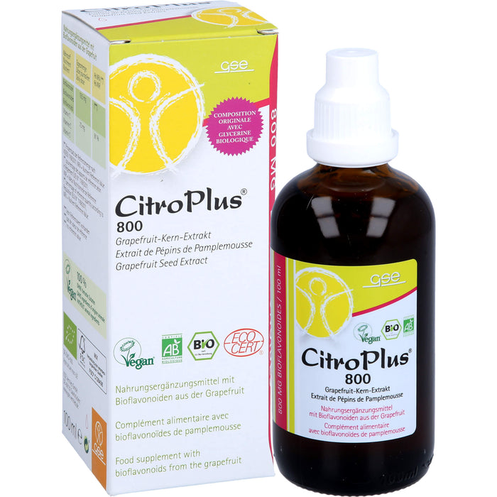 CitroPlus 800 Bio Grapefruit-Kern-Extrakt Tropfen, 100 ml Solution