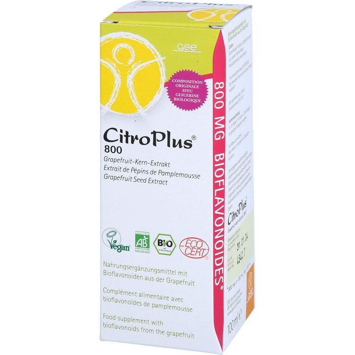 CitroPlus 800 Bio Grapefruit-Kern-Extrakt Tropfen, 100 ml Solution