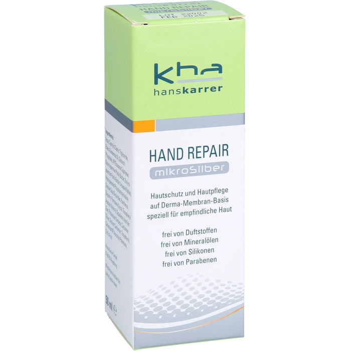 Hans Karrer Hand Repair Mikrosilber Creme, 50 ml Crème