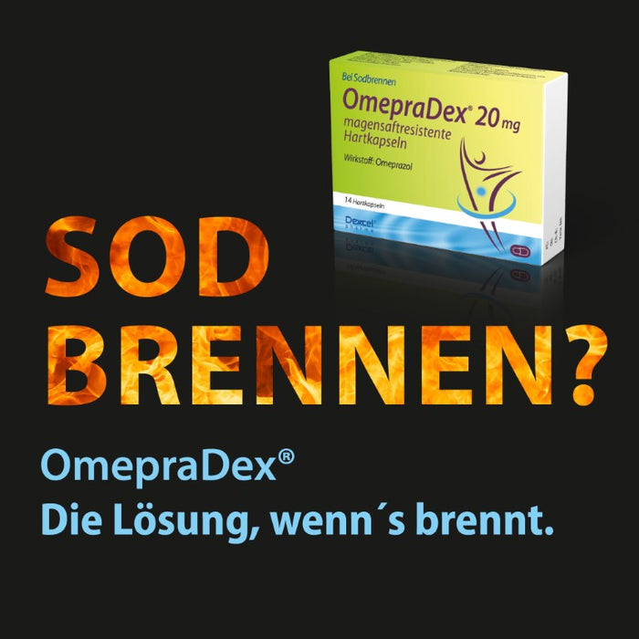 OmepraDex 20 mg Kapseln bei Sodbrennen, 7 pcs. Capsules