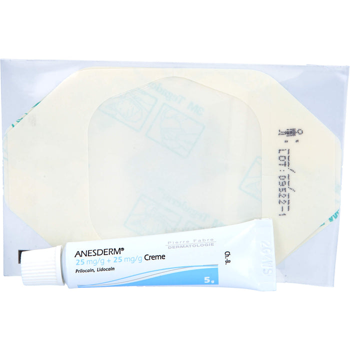 ANESDERM Creme + 2 Pflaster, 5 g Cream