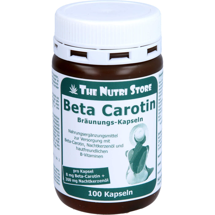 The Nutri Store Beta-Carotin 8 mg Bräunungskapseln, 100 pc Capsules