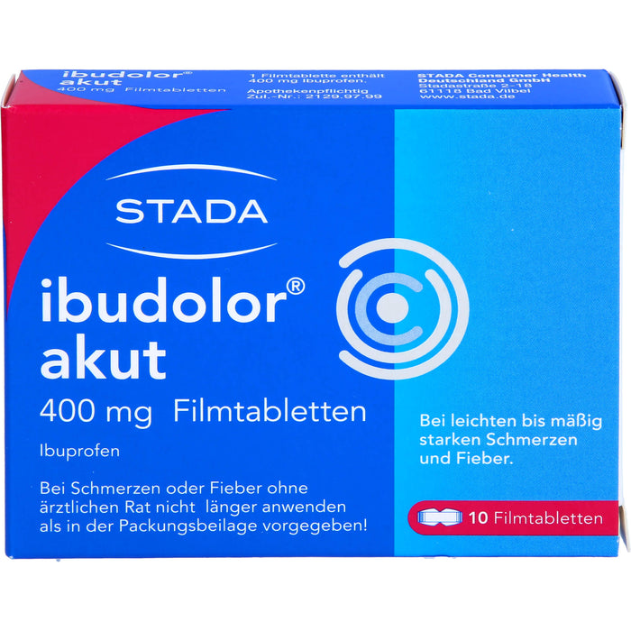 ibudolor akut 400 mg Filmtabletten, 10 pc Tablettes