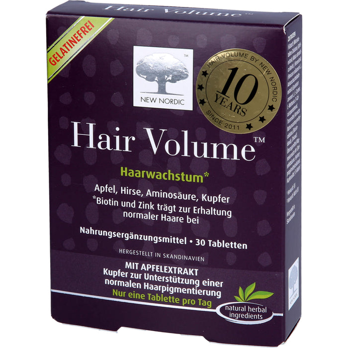 NEW NORDIC Hair Volume Haarwachstum Tabletten, 30 St. Tabletten