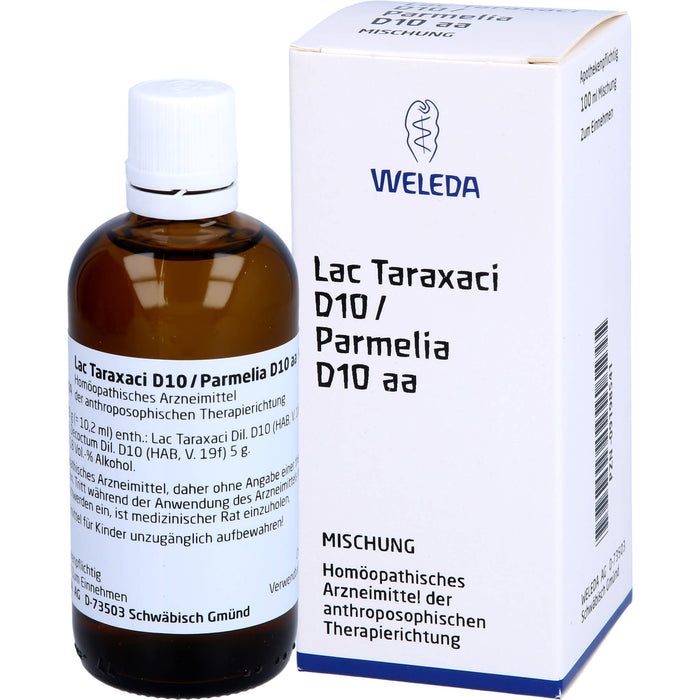 Lac Taraxaci D10/Parmelia D10 aa Weleda Dil., 100 ml MIS