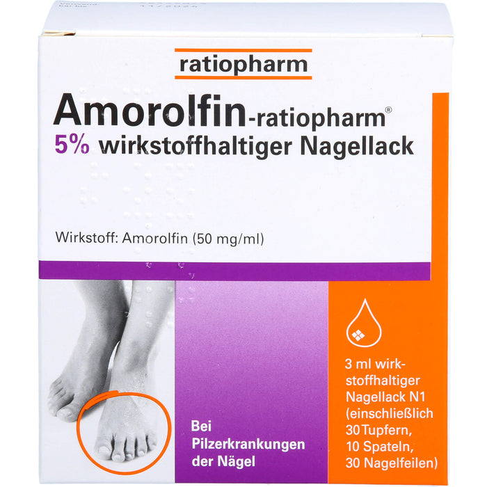 Amorolfin-ratiopharm Nagellack bei Nagelpilz, 3 ml Wirkstoffhaltiger Nagellack