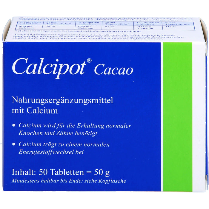 Calcipot Kautabletten, 50 pc Tablettes